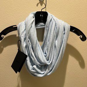 NEW Nike Dri-Fit Infinity Light Blue Polka Dot Scarf